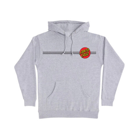 Classic Dot Mens Santa Cruz Hoodie Grey Heather