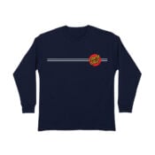 Classic Dot Santa Cruz Youth Longsleeve T-Shirt Navy