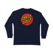 Classic Dot Santa Cruz Youth Longsleeve T-Shirt Navy back