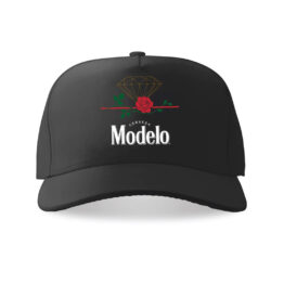 Diamond X Modelo Box Rose Snapback Hat Black