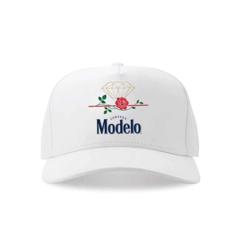 Diamond X Modelo Box Rose Snapback Hat White