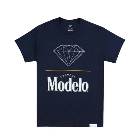 Diamond X Modelo Brilliant Short Sleeve T-Shirt Navy Diamond X Modelo Brilliant Short Sleeve T-Shirt Navy