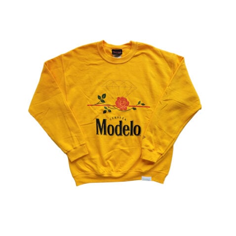 Diamond X Modelo Rose Crewneck Gold