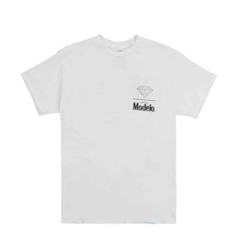 Diamond X Modelo Stacked Short Sleeve T-Shirt White