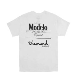 Diamond X Modelo Stacked Short Sleeve T-Shirt White