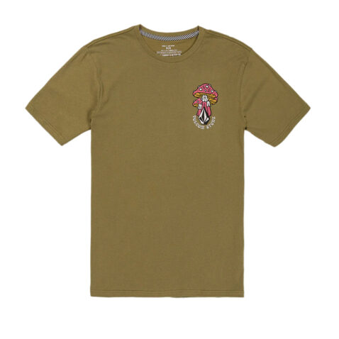 Volcom Farm to Yarn Psychike Short Sleeve T-Shirt Old Mill Green - Image 2