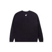 Hundreds Slant Logo Crewneck Fleece Navy Back