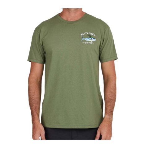 Salty Crew Rooster Premium Short Sleeve T-Shirt Sage Green - Image 2