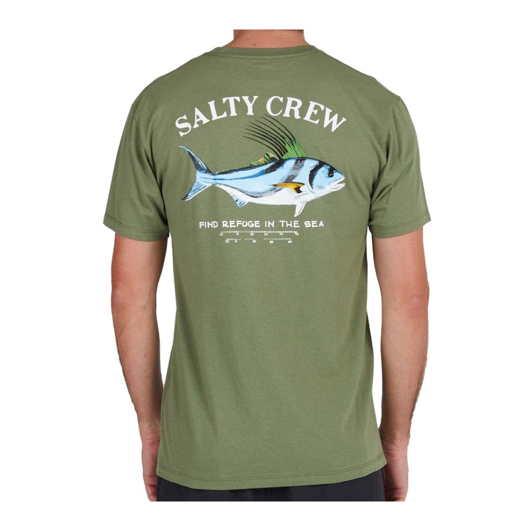 Salty Crew Rooster Premium Tee - Sage - Large