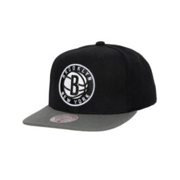 Mitchell & Ness Brooklyn New York Nets Two Tone 2.0 Snapback Hat Black