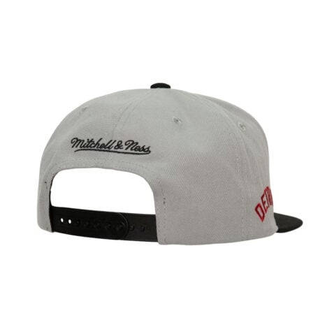 Mitchell & Ness Detroit Tigers Away Snapback Hat Grey Back