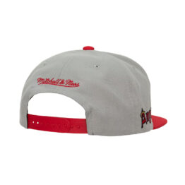 Mitchell & Ness Los Angeles Angels Away Snapback Hat Grey Red