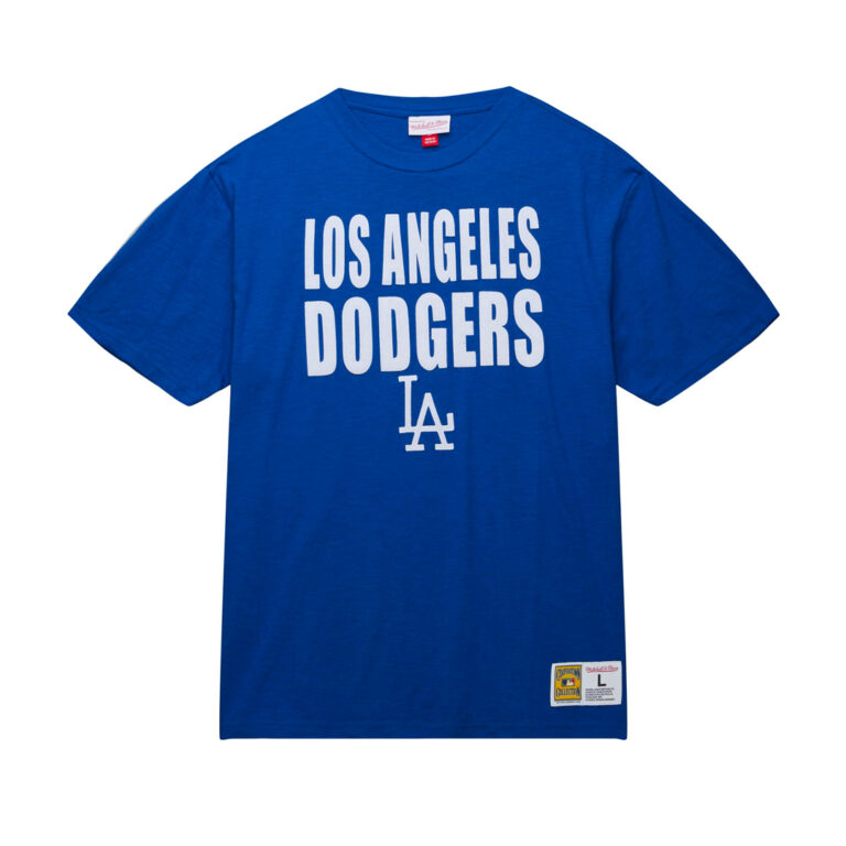 Mitchell & Ness Los Angeles Dodgers Legendary Slub Short Sleeve T-Shirt Dark Royal Blue