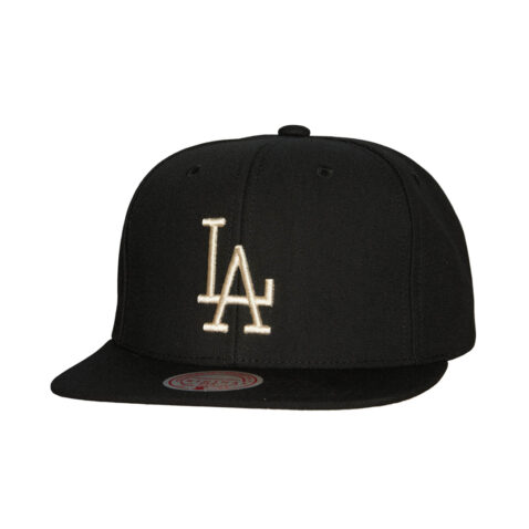 Mitchell & Ness Los Angeles Dodgers Team Classic Snapback Hat Black