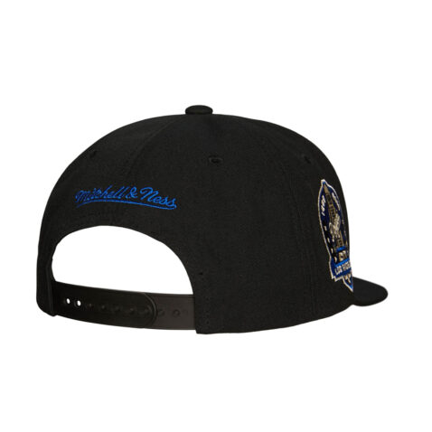 Mitchell & Ness Los Angeles Dodgers Team Classic Snapback Hat Black Back