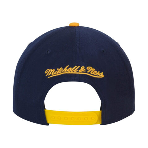 Mitchell & Ness Los Angeles Galaxy Two Tone 2.0 Snapback Hat Navy Yellow Back