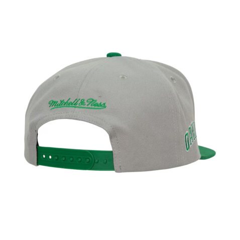 Mitchell & Ness Oakland Athletics Away Snapback Hat Grey Back