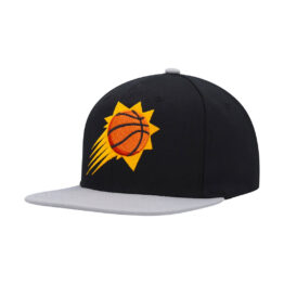 Mitchell & Ness Phoenix Suns Core Basic Snapback Hat Black Grey