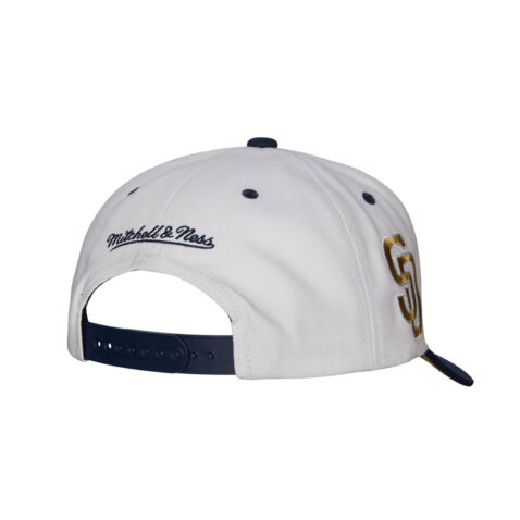 Mitchell & Ness San Diego Padres Evergreen Pro Cooperstown Snapback Hat White Mitchell & Ness San Diego Padres Evergreen Pro Snapback Hat White Back