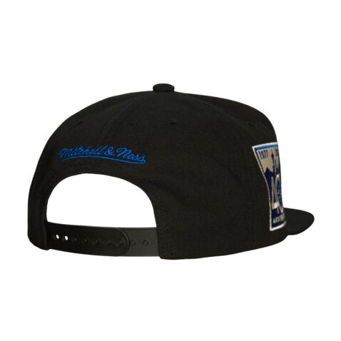 Mitchell & Ness Seattle Mariner Team Classic Snapback Hat Black Back