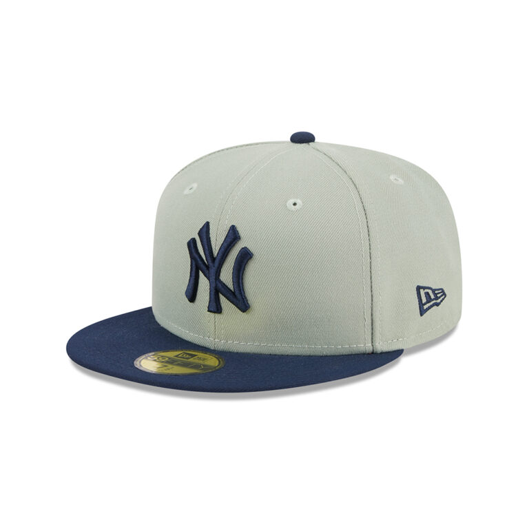 New Era 59Fifty New York Yankees Color Pack Fitted Hat Light Mint Green Dark Navy