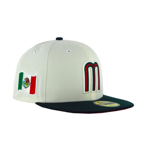 New Era 59Fifty World Baseball Classic Mexico Fitted Hat Chrome White Red Dark Green Right Front