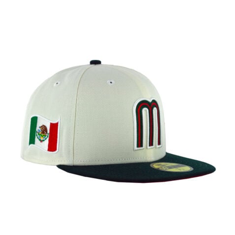 New Era 59Fifty World Baseball Classic Mexico Fitted Hat Chrome White Red Dark Green Right Front