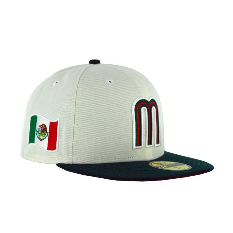 New Era 59Fifty World Baseball Classic Mexico Fitted Hat Chrome White Red Dark Green Right Front New Era 59Fifty World Baseball Classic Mexico Fitted Hat Chrome White Red Dark Green Right Front