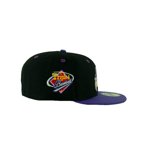 New Era 59Fifty Tucson Padres Sunset Fitted Hat Black Gradient Orange Purple Right