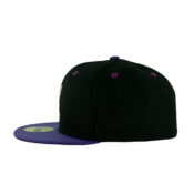 New Era 59Fifty California Angels Sunset Fitted Hat Black Gradient Orange Purple Undervisor Left