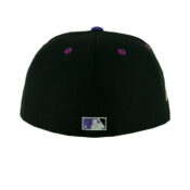 New Era 59Fifty California Angels Sunset Fitted Hat Black Gradient Orange Purple Back