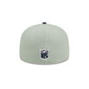 New Era 59Fifty Los Angeles Chargers Color Pack Fitted Hat Light Mint Green Dark Navy back
