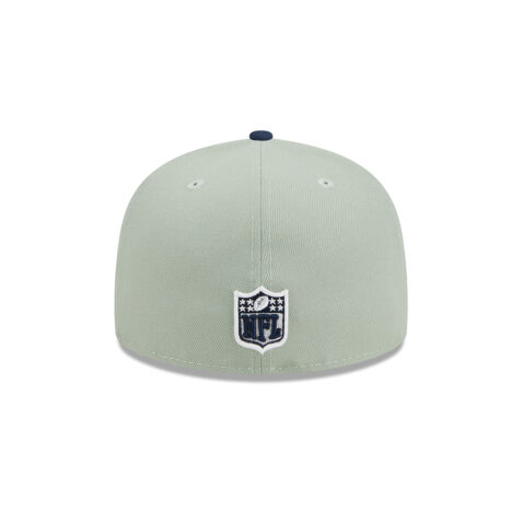 New Era 59Fifty Los Angeles Chargers Color Pack Fitted Hat Light Mint Green Dark Navy back