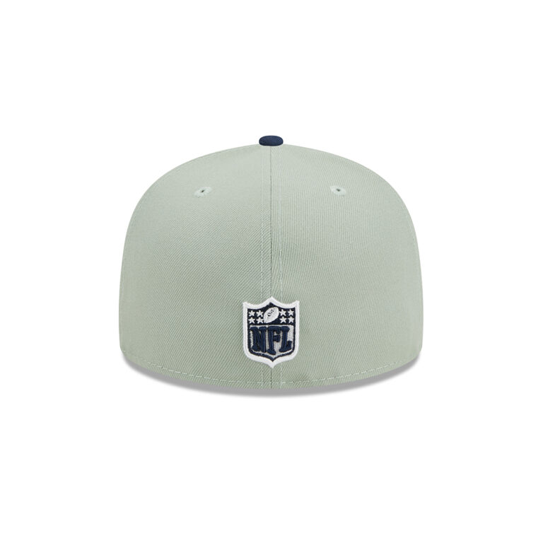 New Era 59Fifty Los Angeles Chargers Color Pack Fitted Hat Light Mint Green Dark Navy back New Era 59Fifty Los Angeles Chargers Color Pack Fitted Hat Light Mint Green Dark Navy back