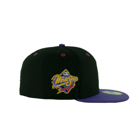 New Era 59Fifty San Diego Padres Sunset Fitted Hat Black Gradient Orange Purple Right
