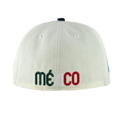 New Era 59Fifty World Baseball Classic Mexico Fitted Hat Chrome White Red Dark Green Back