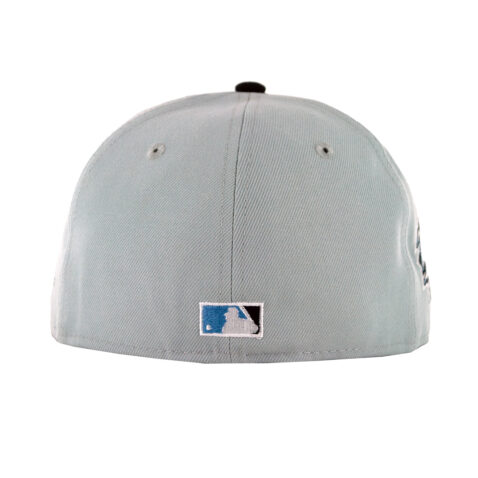 New Era 59Fifty San Diego Padres Grey Icy Fitted Hat Snow Gray White Sky Blue Back