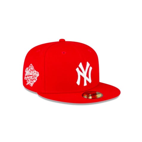 New Era 59Fifty New York Yankees 1998 World Series Fitted Hat Scarlet Red