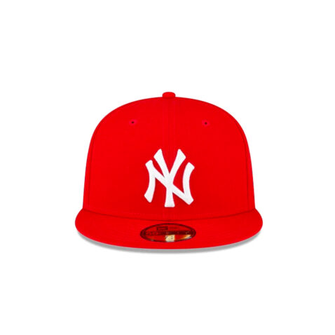 New Era 59Fifty New York Yankees 1998 World Series Fitted Hat Scarlet Red Front