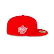 New Era 59Fifty New York Yankees 1998 World Series Fitted Hat Scarlet Red Right