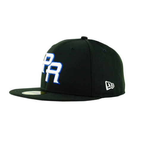 New Era 59Fifty Puerto Rico Black Fitted Hat Black Left Front