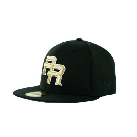 New Era 59Fifty Puerto Rico World Baseball Classic Black Gold Fitted Hat Black Left Front