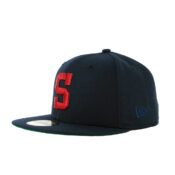 New Era 59Fifty San Diego Padres 1949 S Logo Fitted Hat Dark Navy Left Front