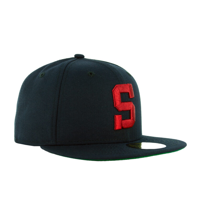 New Era 59Fifty San Diego Padres 1949 S Logo Fitted Hat Dark Navy Right Front New Era 59Fifty San Diego Padres 1949 S Logo Fitted Hat Dark Navy Right Front
