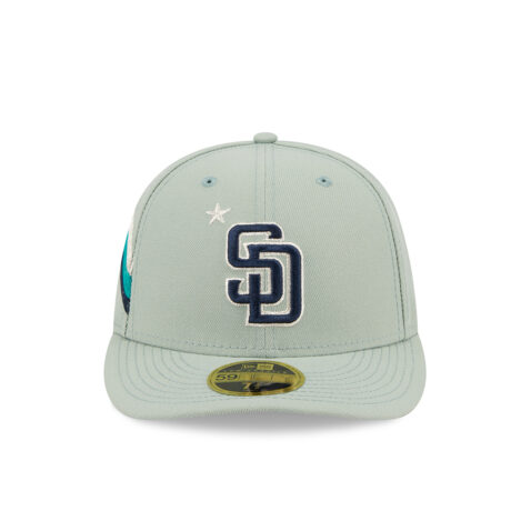 New Era 59Fifty San Diego Padres All Star Game 2023 Low Profile Fitted Hat Green Front