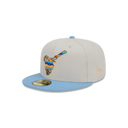 New Era 59Fifty San Diego Padres Beachfront Fitted Hat Sand Light Blue Left Front