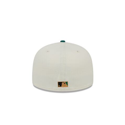 New Era 59Fifty San Diego Padres Camp Fitted Hat Chrome White Green - Image 5