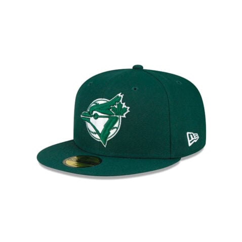 New Era 59Fifty Toronto Blue Jays Fitted Hat Dark Green White