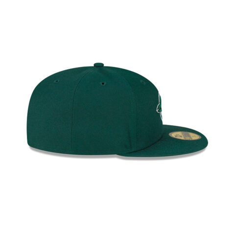 New Era 59Fifty Toronto Blue Jays Fitted Hat Dark Green White Right