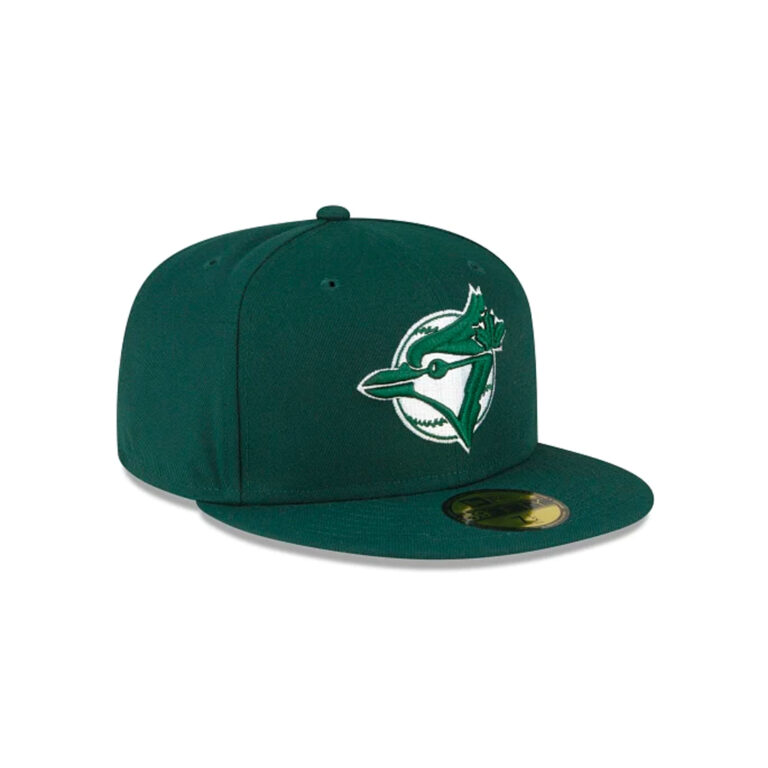 New Era 59Fifty Toronto Blue Jays Fitted Hat Dark Green White Right New Era 59Fifty Toronto Blue Jays Fitted Hat Dark Green White Right
